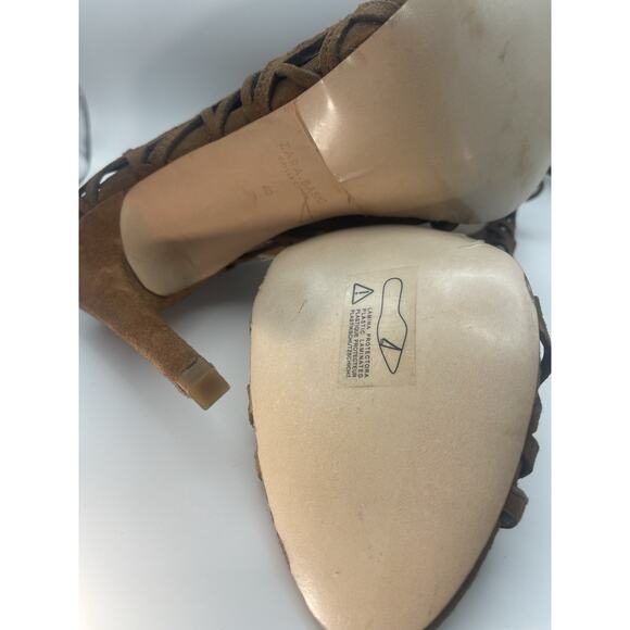 NWT ZARA Woman Leather High Heel Shoes US9 EU 40. MSRP $99 - Picture 6 of 6